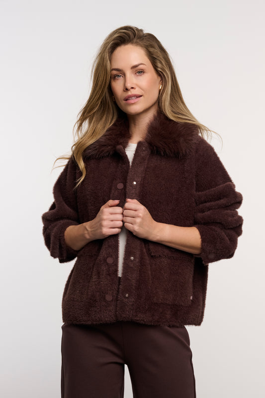 Giacca donna art. Nia Rino & Pelle Coffee roast