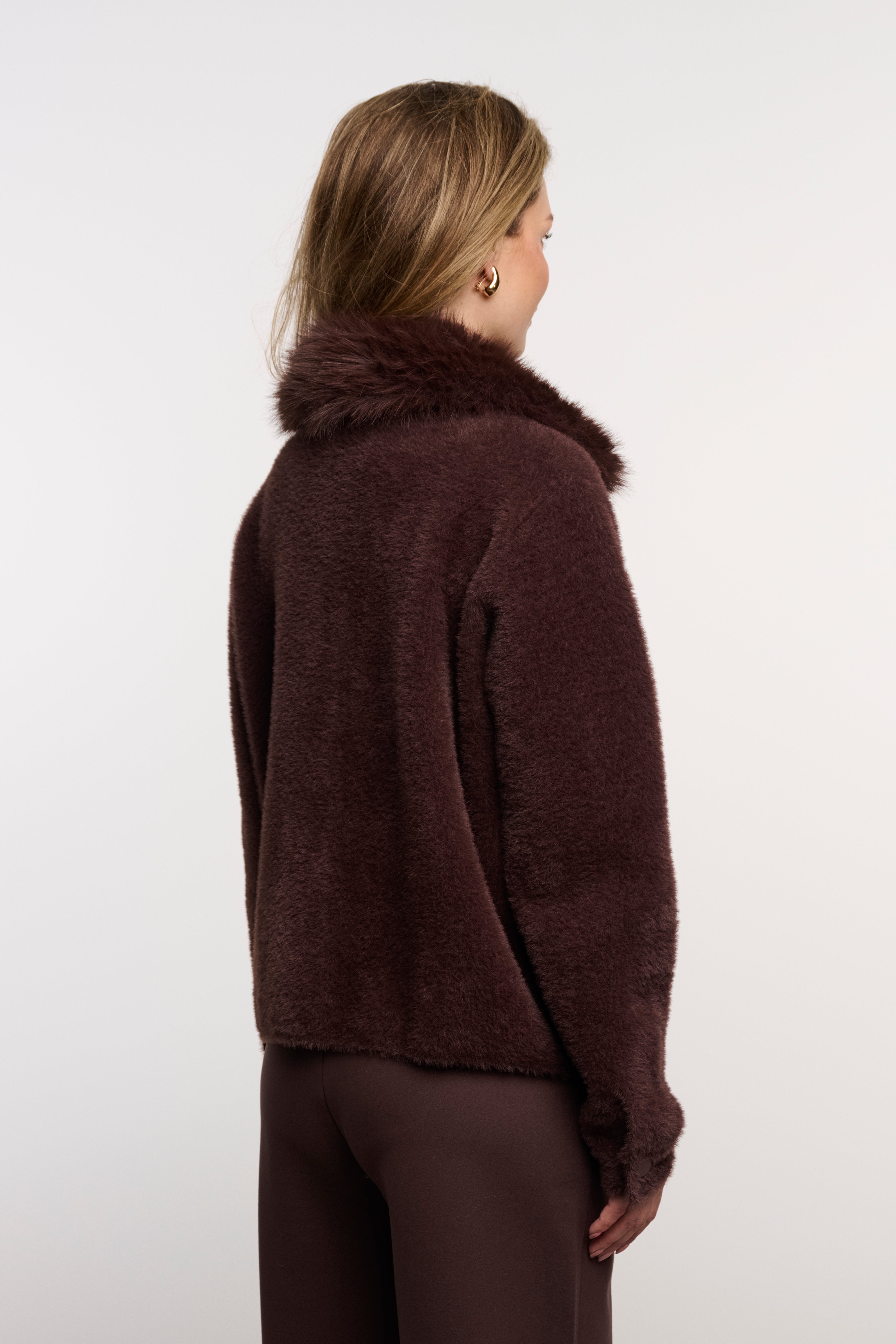 Giacca donna art. Nia Rino & Pelle Coffee roast