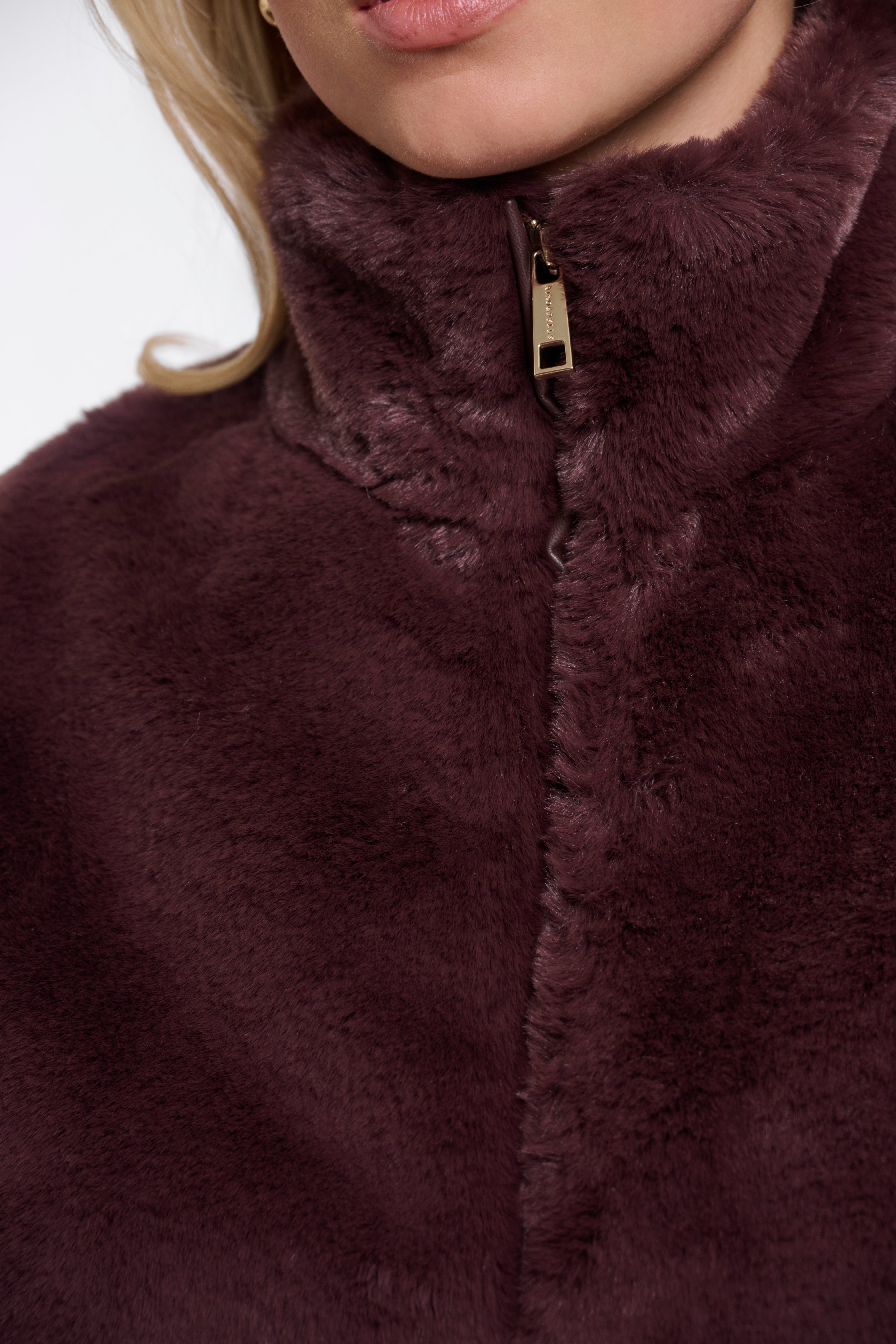 Cappotto donna art. Nikki Rino & Pelle Chocolate bean