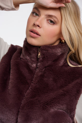 Cappotto donna art. Nikki Rino & Pelle Chocolate bean