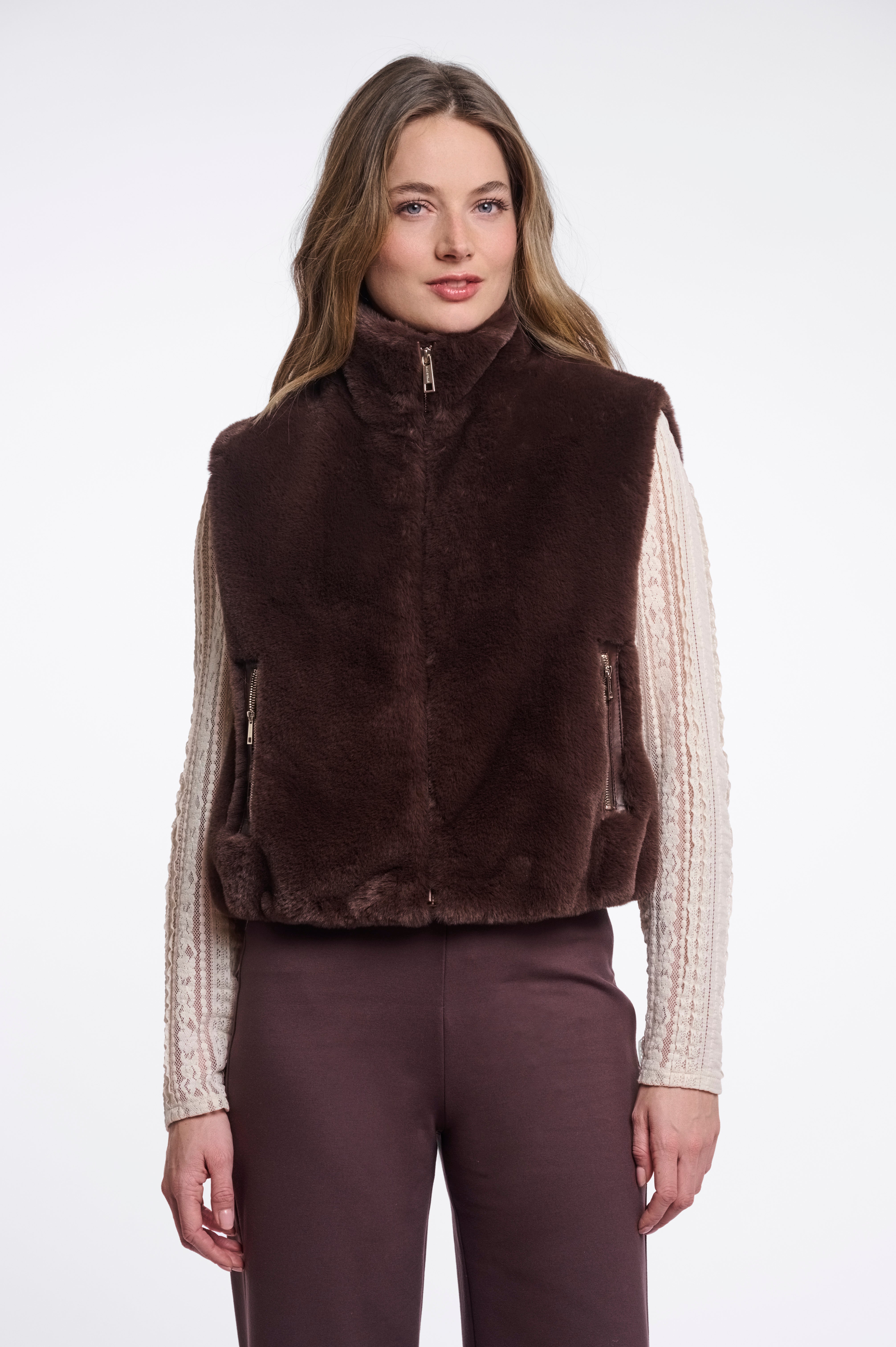 Cappotto donna art. Nikki Rino & Pelle Coffee roast