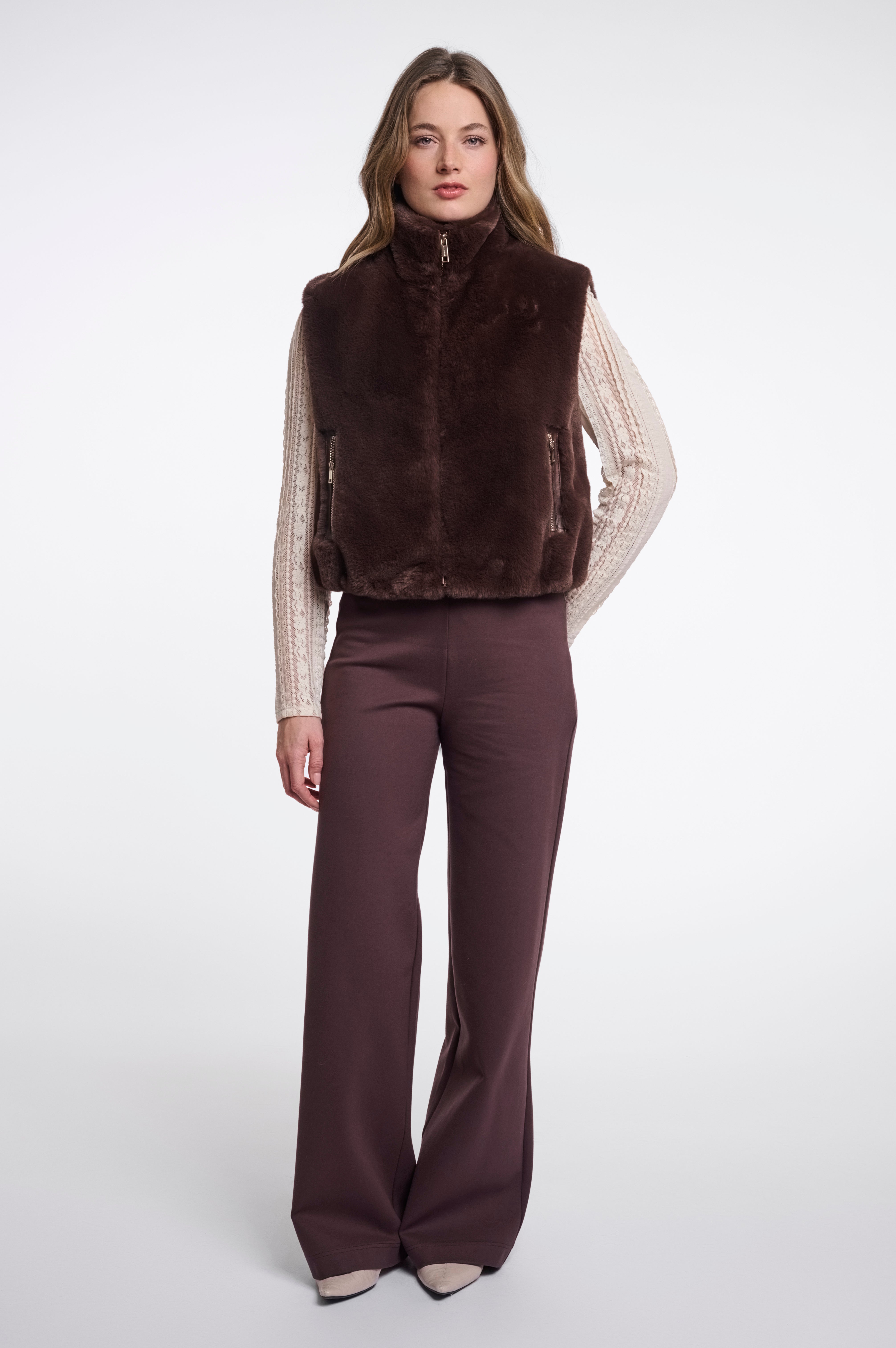 Cappotto donna art. Nikki Rino & Pelle Coffee roast