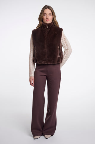 Cappotto donna art. Nikki Rino & Pelle Coffee roast