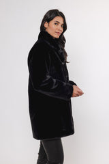 Cappotto NONNA SINGLE BREASTED FAKE FUR COAT  -Rino & Pelle- Autunno Inverno 2024/25 Black