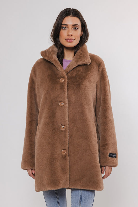 Cappotto NONNA SINGLE BREASTED FAKE FUR COAT  -Rino & Pelle- Autunno Inverno 2024/25 Twig