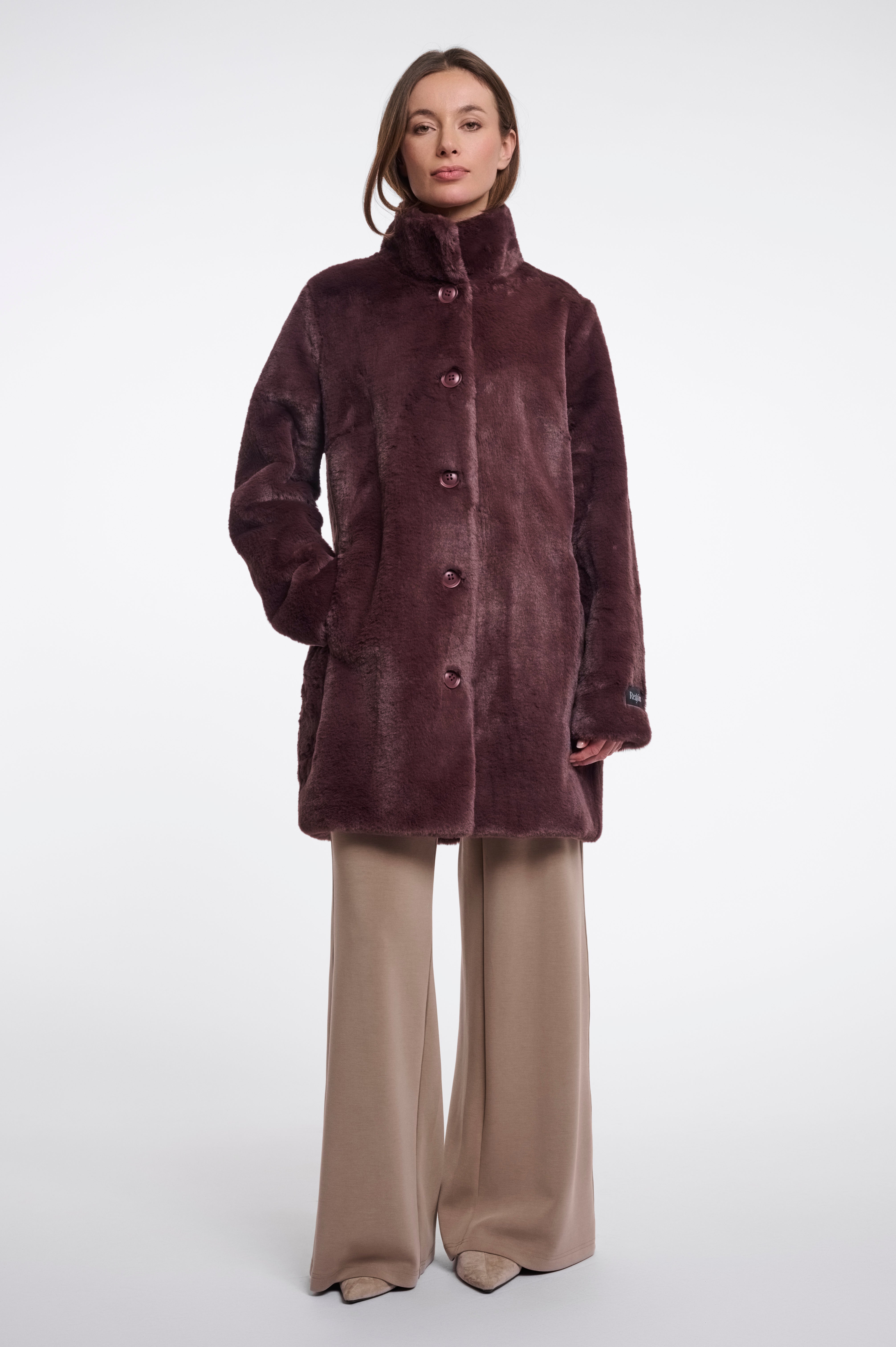 Cappotto donna art. Nonna Rino & Pelle Chocolate bean