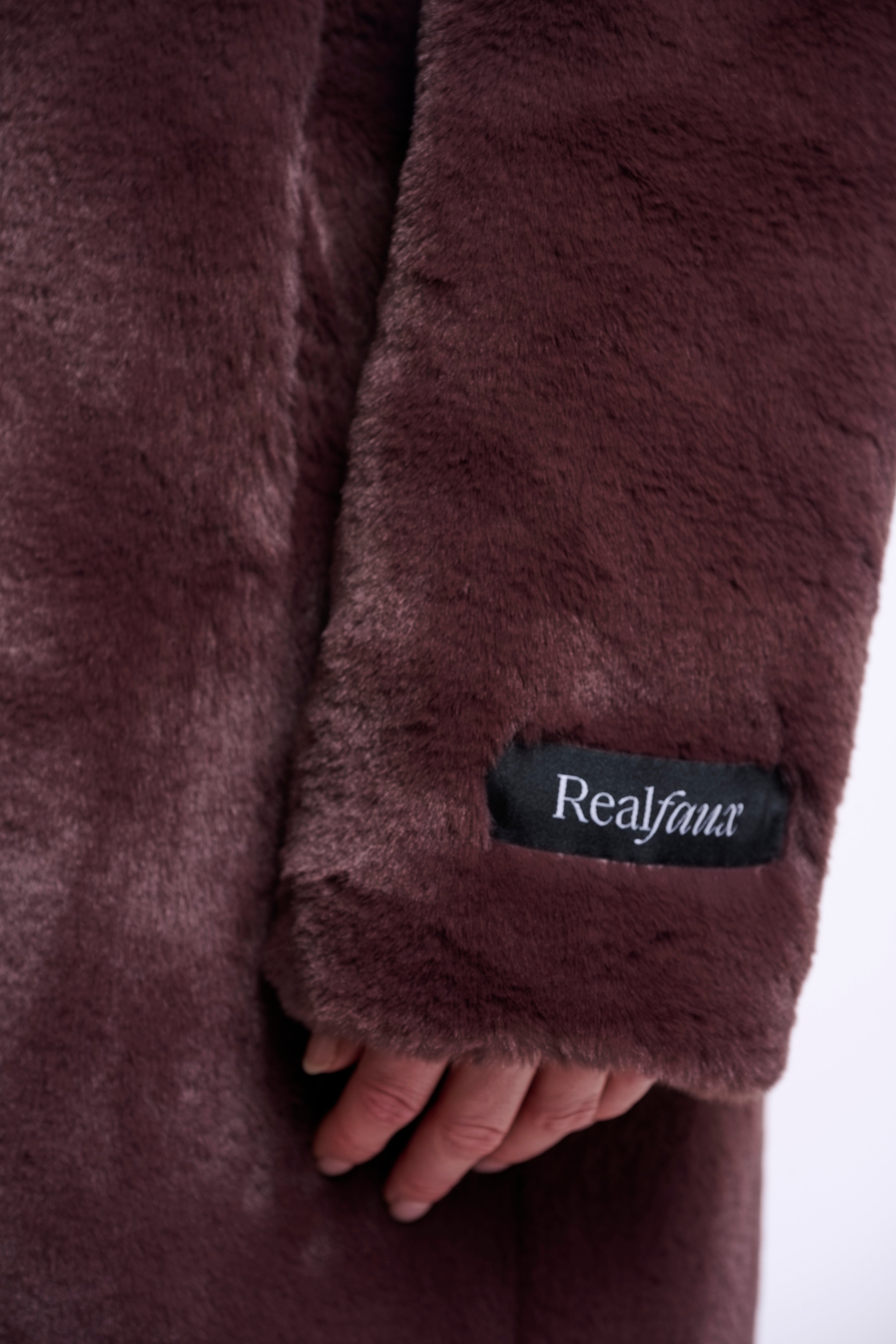 Cappotto donna art. Nonna Rino & Pelle Chocolate bean
