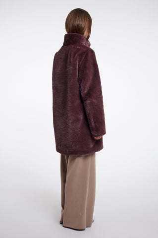 Cappotto donna art. Nonna Rino & Pelle Chocolate bean
