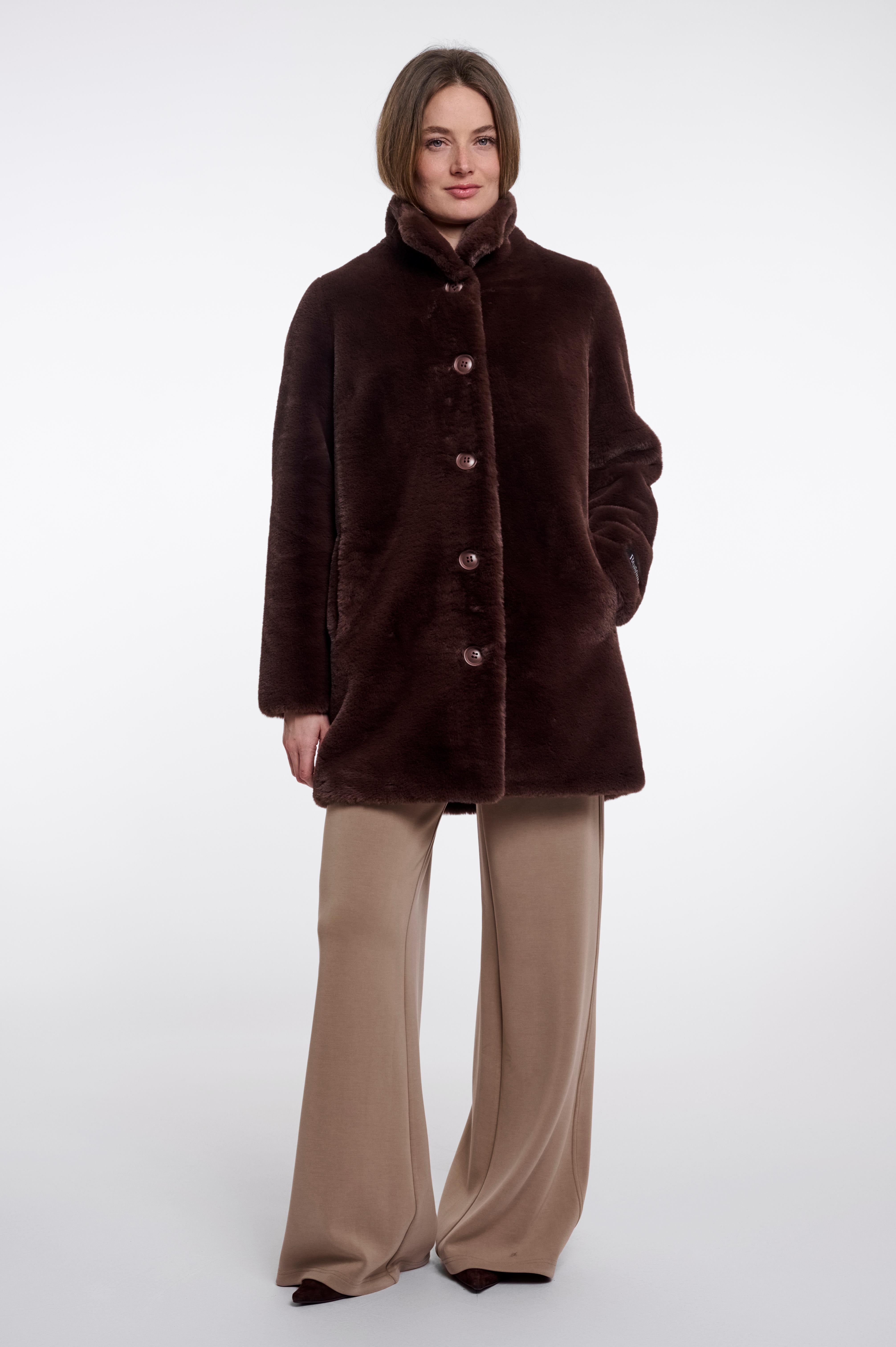 Cappotto donna art. Nonna Rino & Pelle Coffee roast