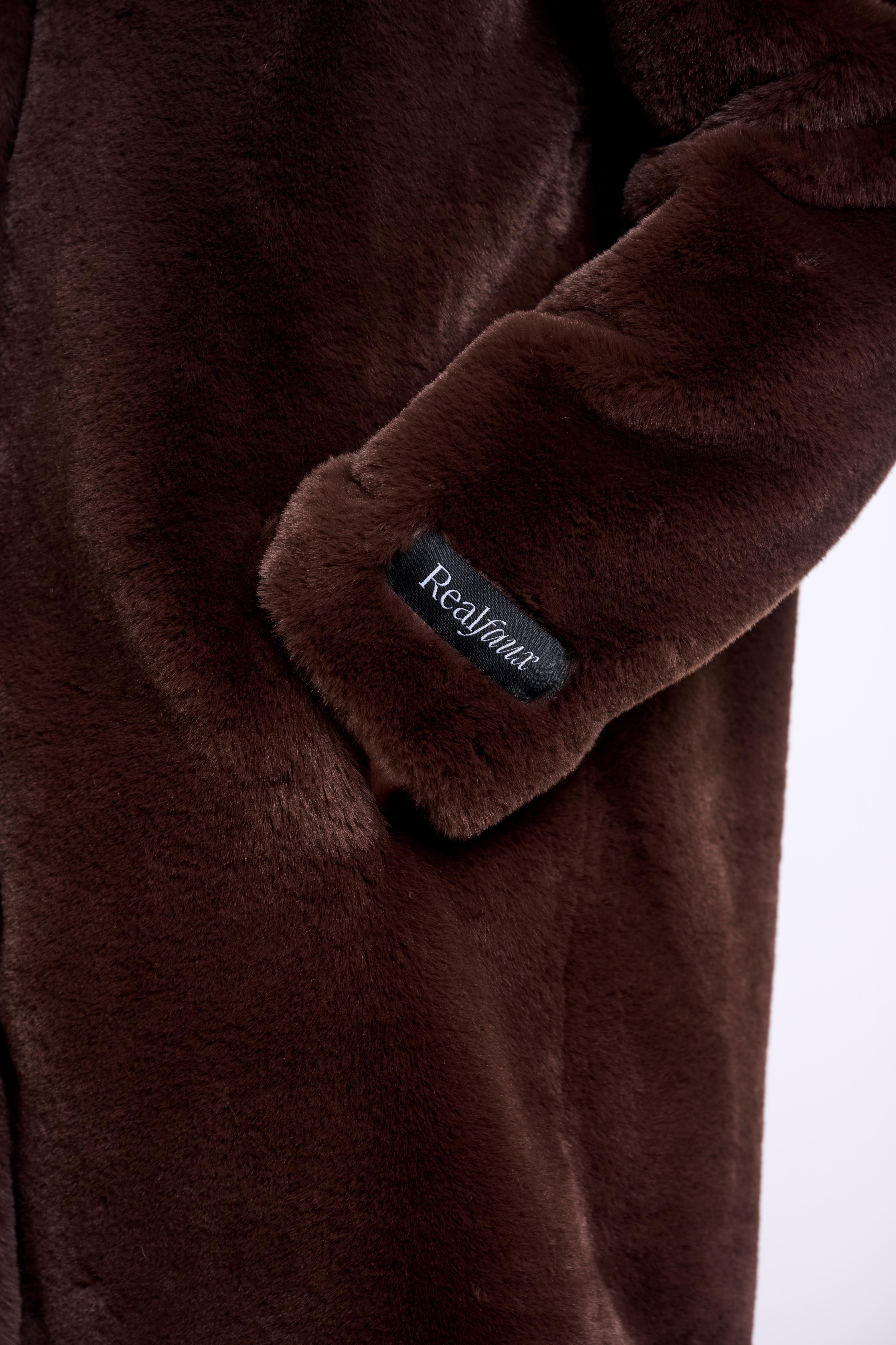 Cappotto donna art. Nonna Rino & Pelle Coffee roast