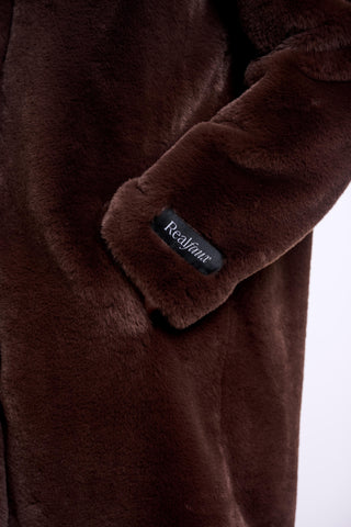 Cappotto donna art. Nonna Rino & Pelle Coffee roast