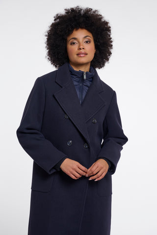 Cappotto donna art. Noomi Rino & Pelle Dark navy
