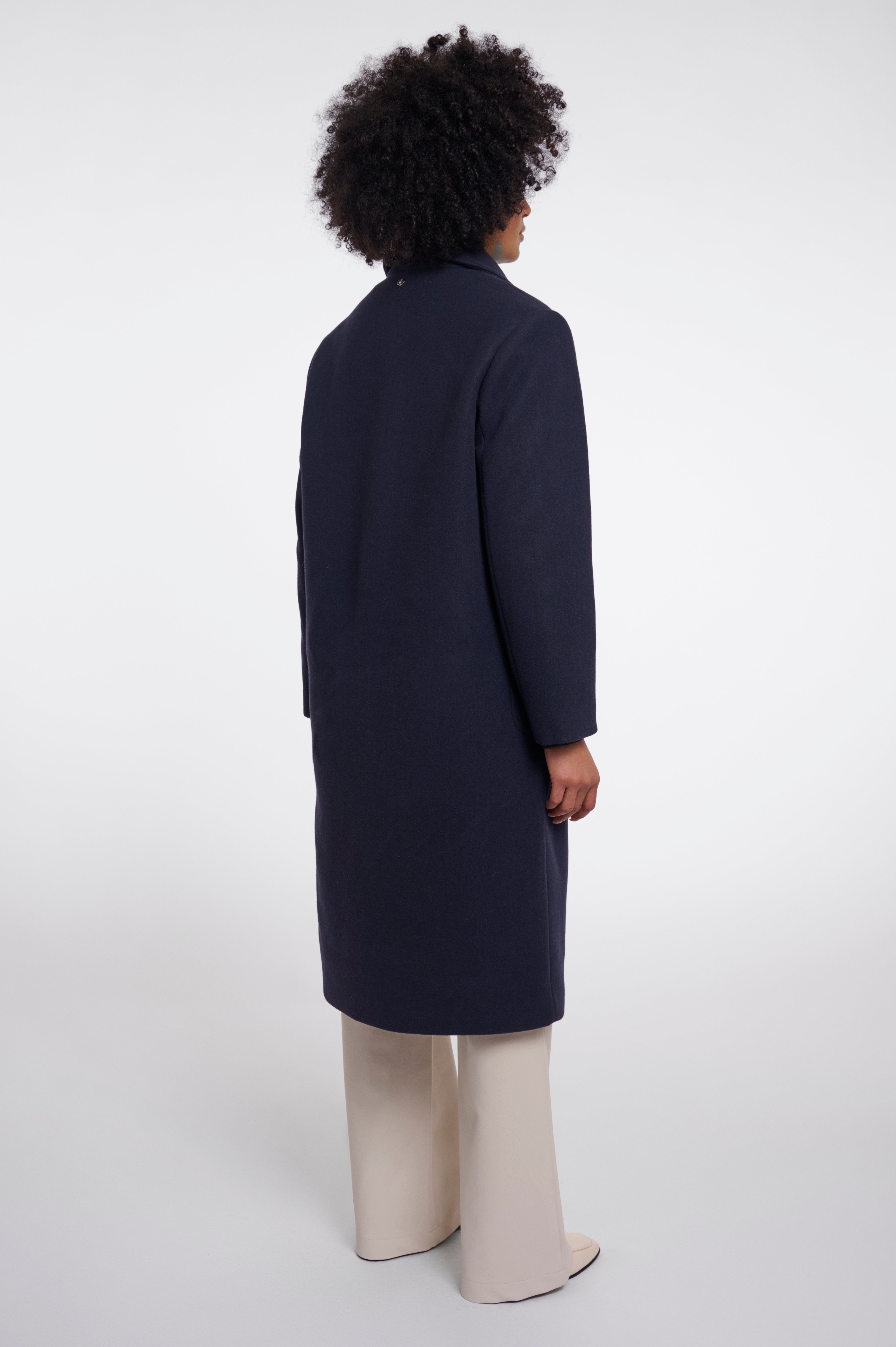 Cappotto donna art. Noomi Rino & Pelle Dark navy
