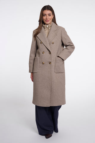 Cappotto donna art. Noomi Rino & Pelle Toffee melange