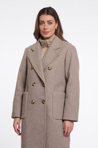 Cappotto donna art. Noomi Rino & Pelle Toffee melange