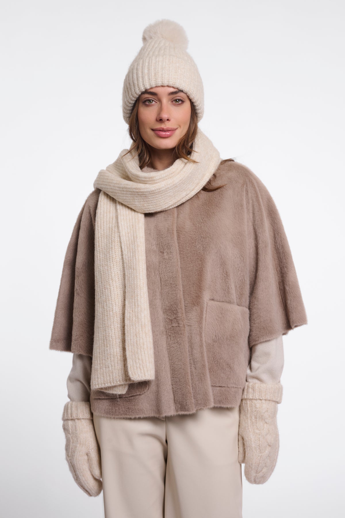 Sciarpa donna art. Nuria Rino & Pelle Birch blend