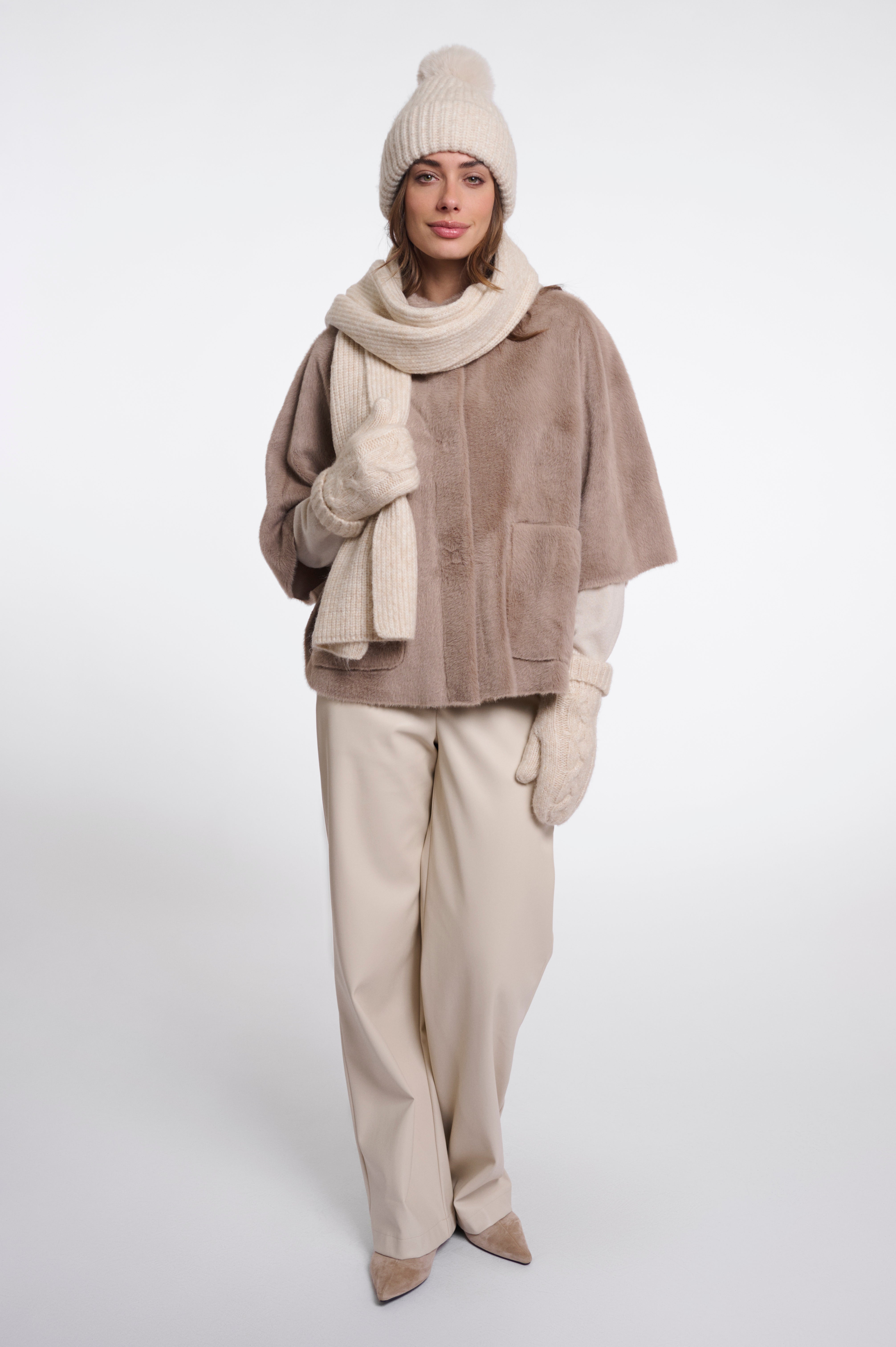 Sciarpa donna art. Nuria Rino & Pelle Birch blend