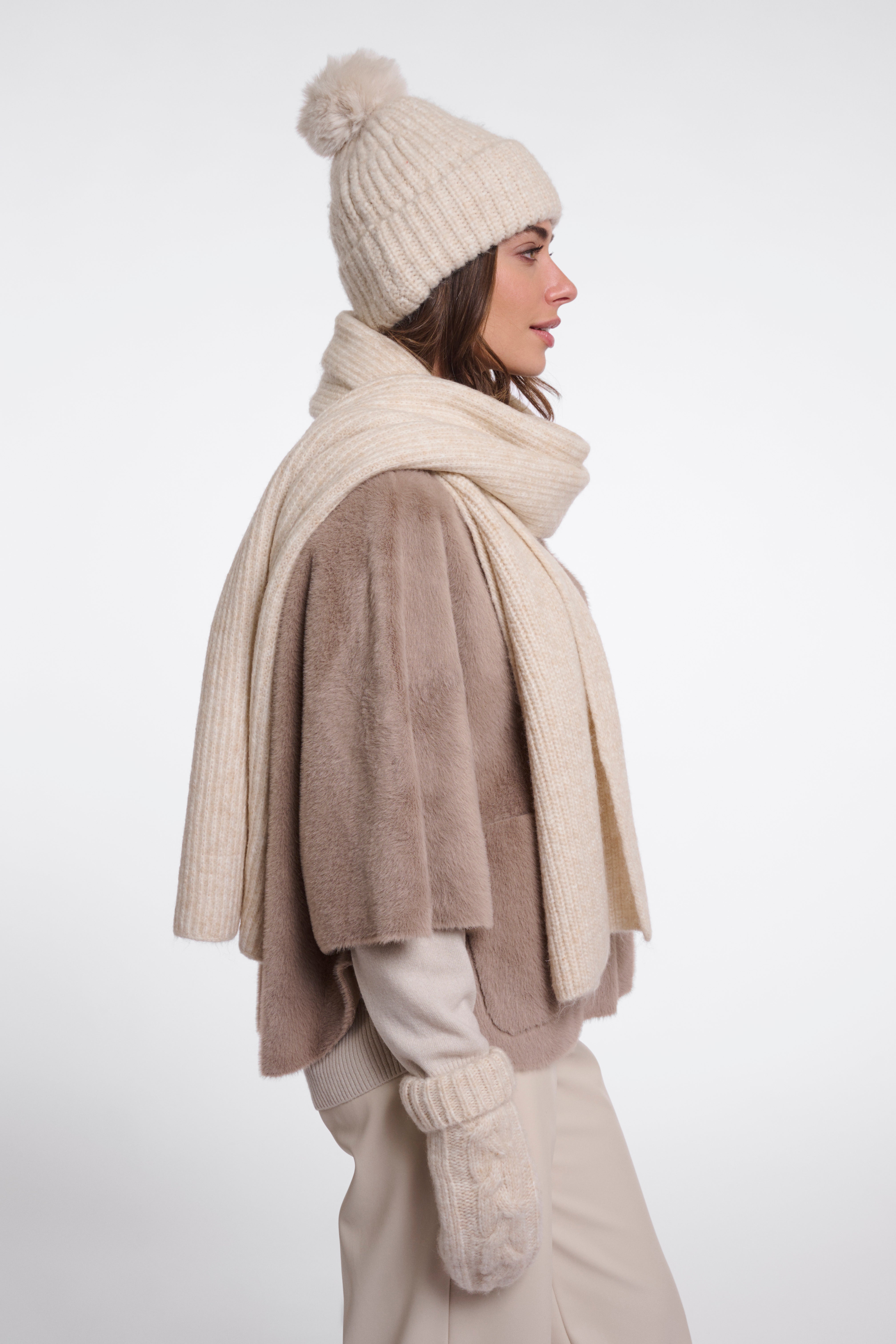 Sciarpa donna art. Nuria Rino & Pelle Birch blend