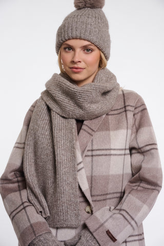 Sciarpa donna art. Nuria Rino & Pelle Toffee blend