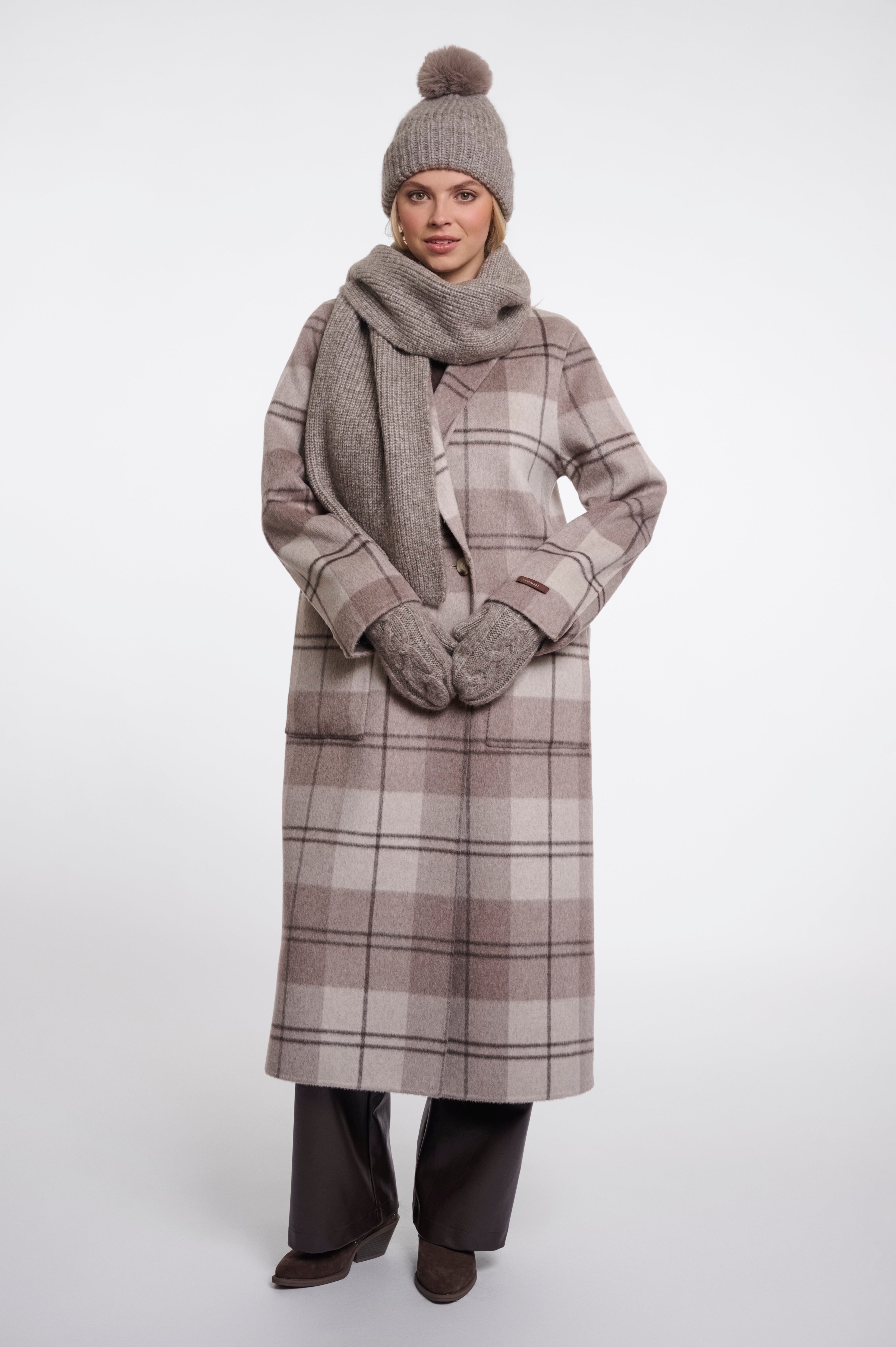 Sciarpa donna art. Nuria Rino & Pelle Toffee blend