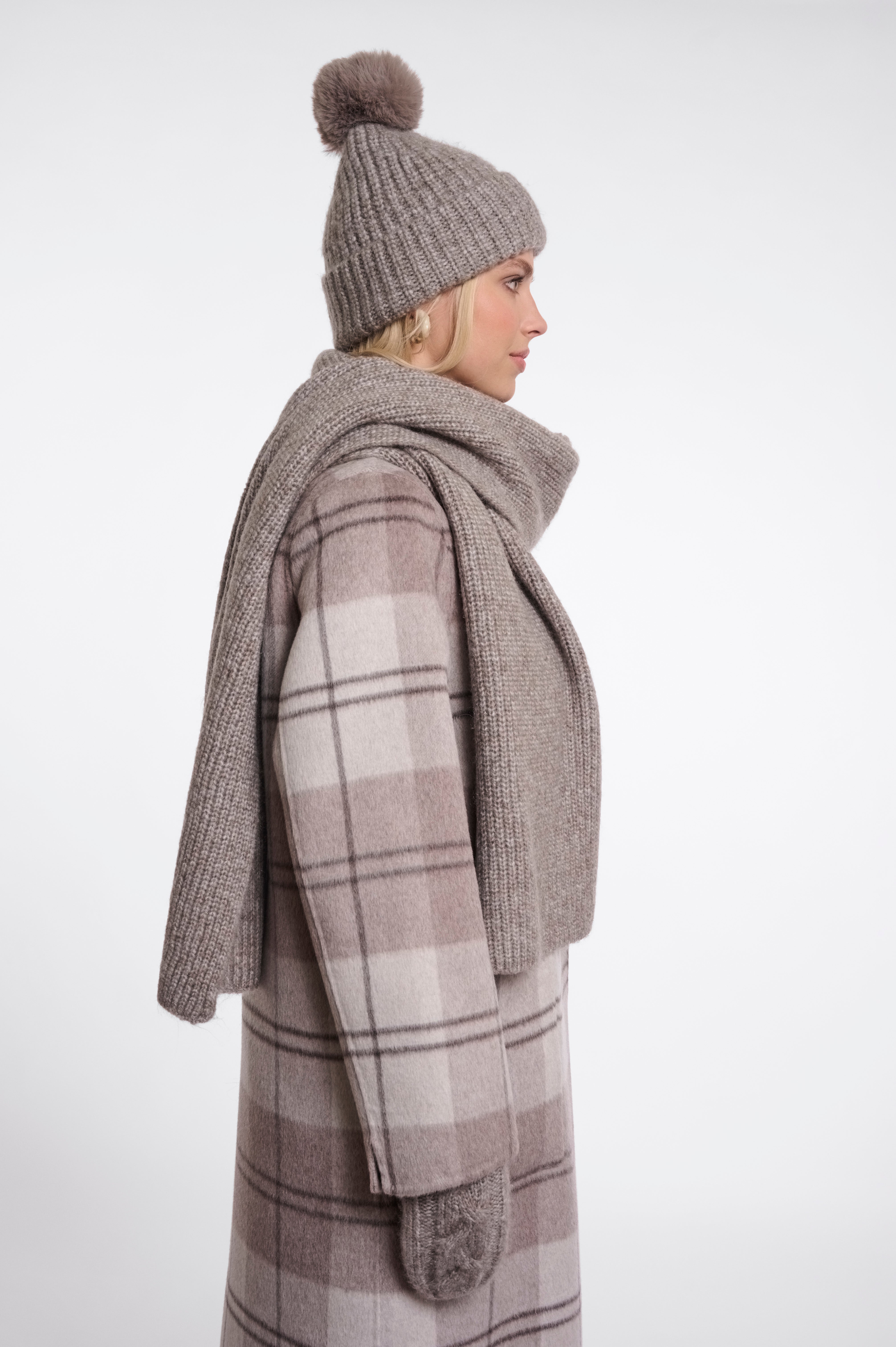 Sciarpa donna art. Nuria Rino & Pelle Toffee blend