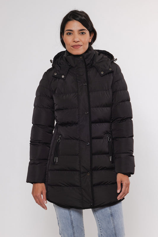 Cappotto piumino NUSA PADDED COAT WITH DETACHABLE HOOD -Rino & Pelle- Autunno Inverno 2024/25 Black