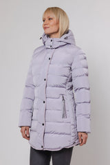 Cappotto piumino NUSA PADDED COAT WITH DETACHABLE HOOD -Rino & Pelle- Autunno Inverno 2024/25 Lilac fog