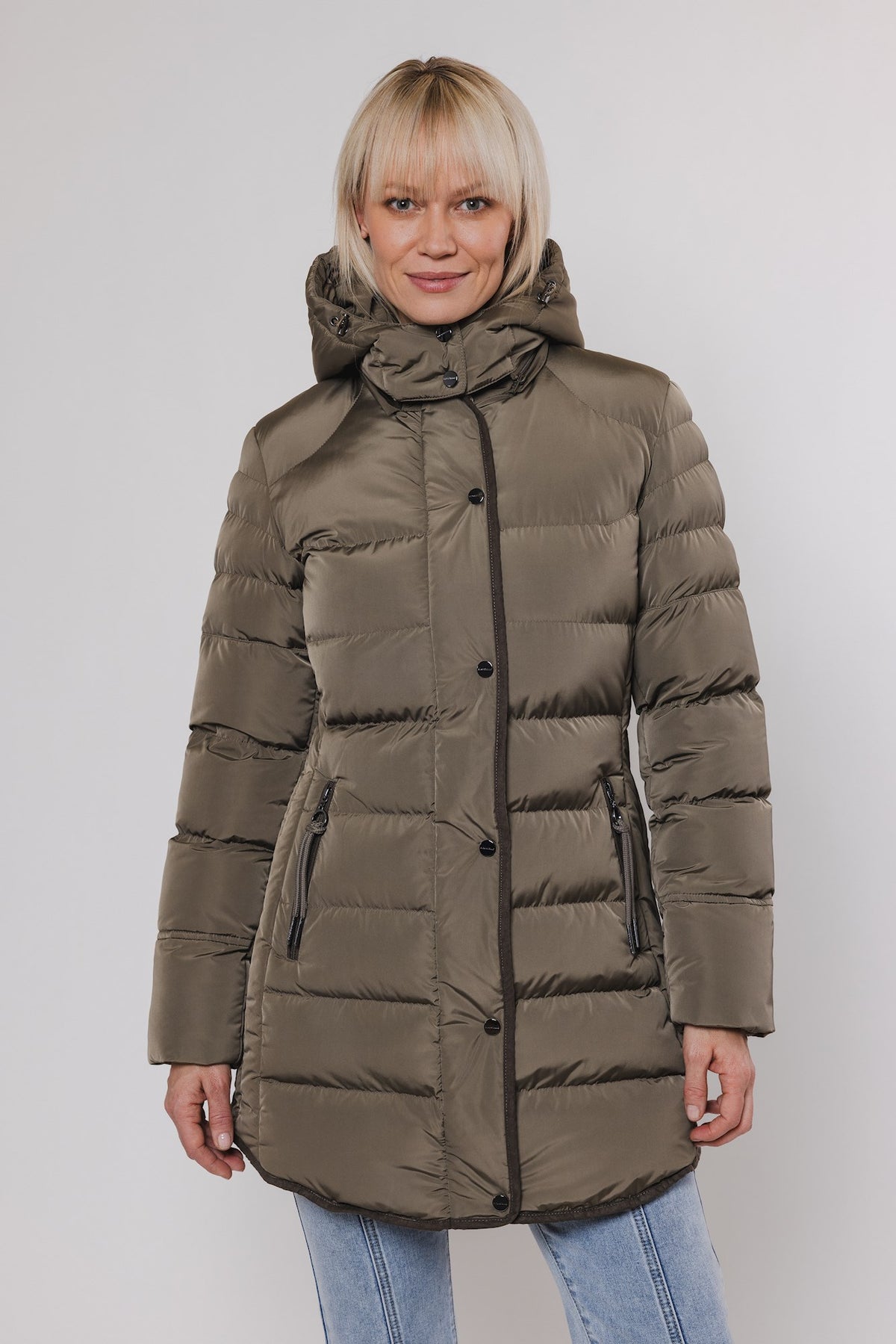 Cappotto piumino NUSA PADDED COAT WITH DETACHABLE HOOD -Rino & Pelle- Autunno Inverno 2024/25 Hunter