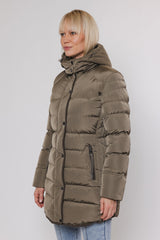 Cappotto piumino NUSA PADDED COAT WITH DETACHABLE HOOD -Rino & Pelle- Autunno Inverno 2024/25 Hunter