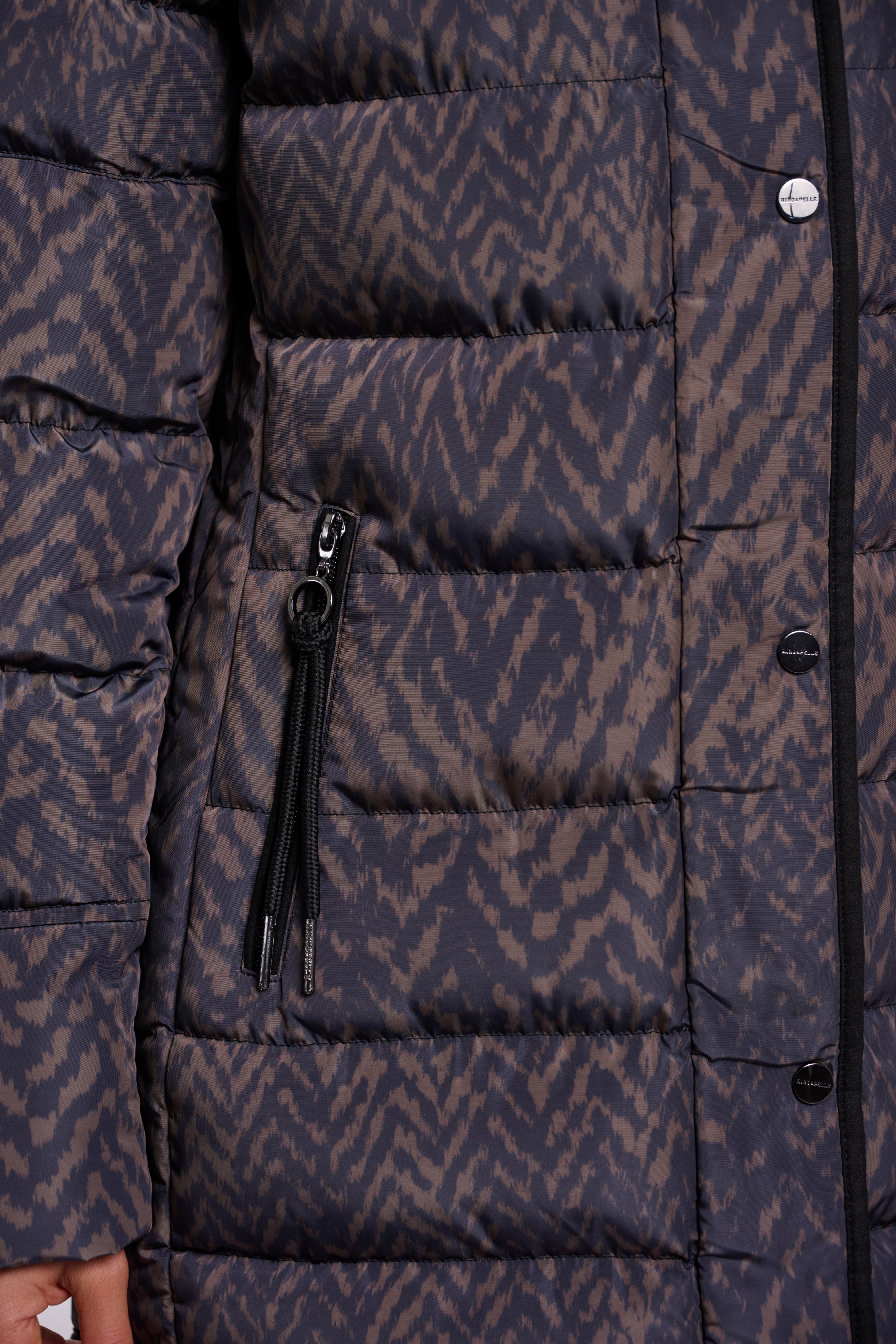 Piumino donna art. Nusa Rino & Pelle Bark blurry graphic