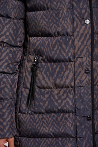 Piumino donna art. Nusa Rino & Pelle Bark blurry graphic