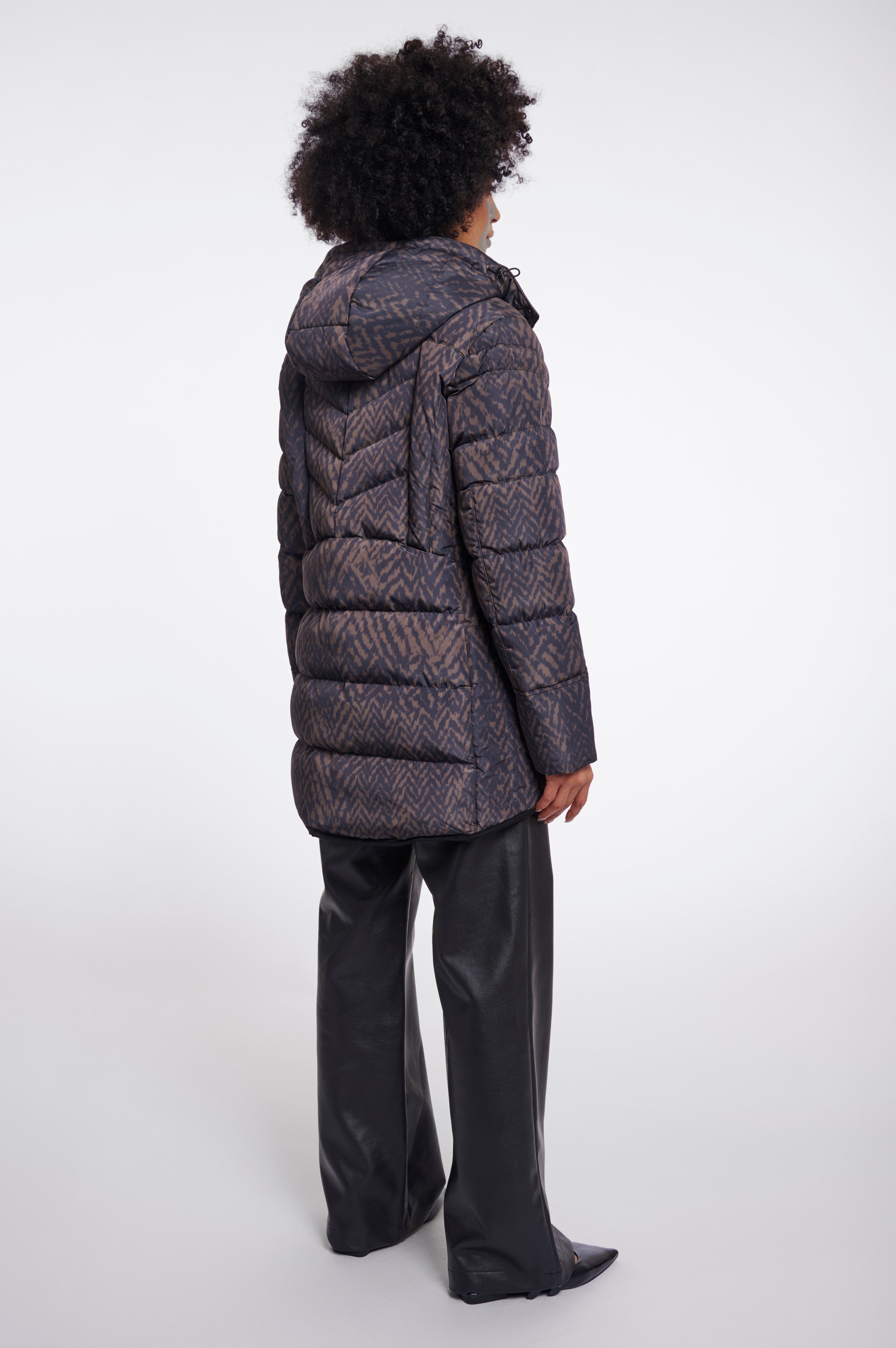 Piumino donna art. Nusa Rino & Pelle Bark blurry graphic