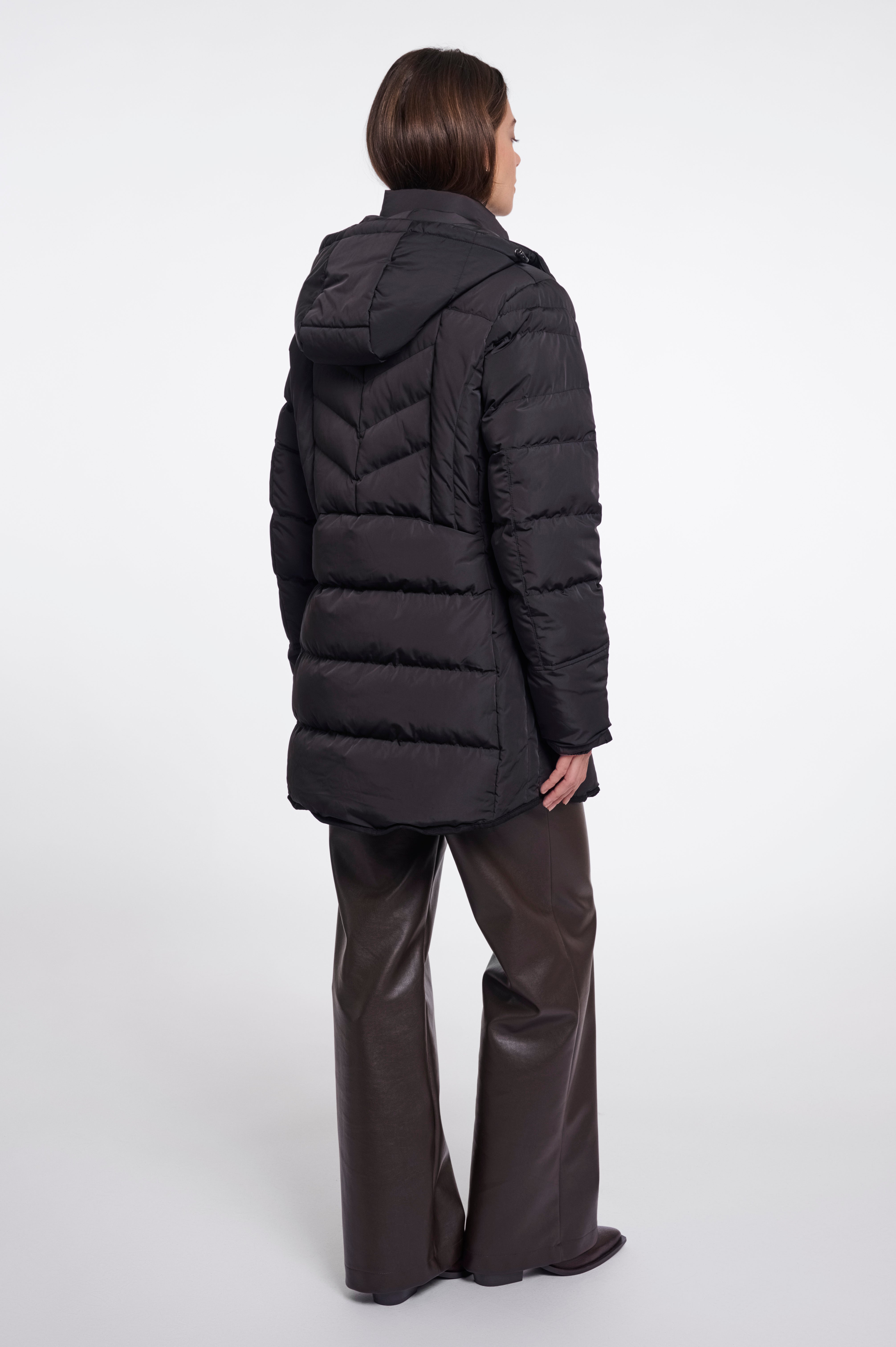 Piumino donna art. Nusa Rino & Pelle Black