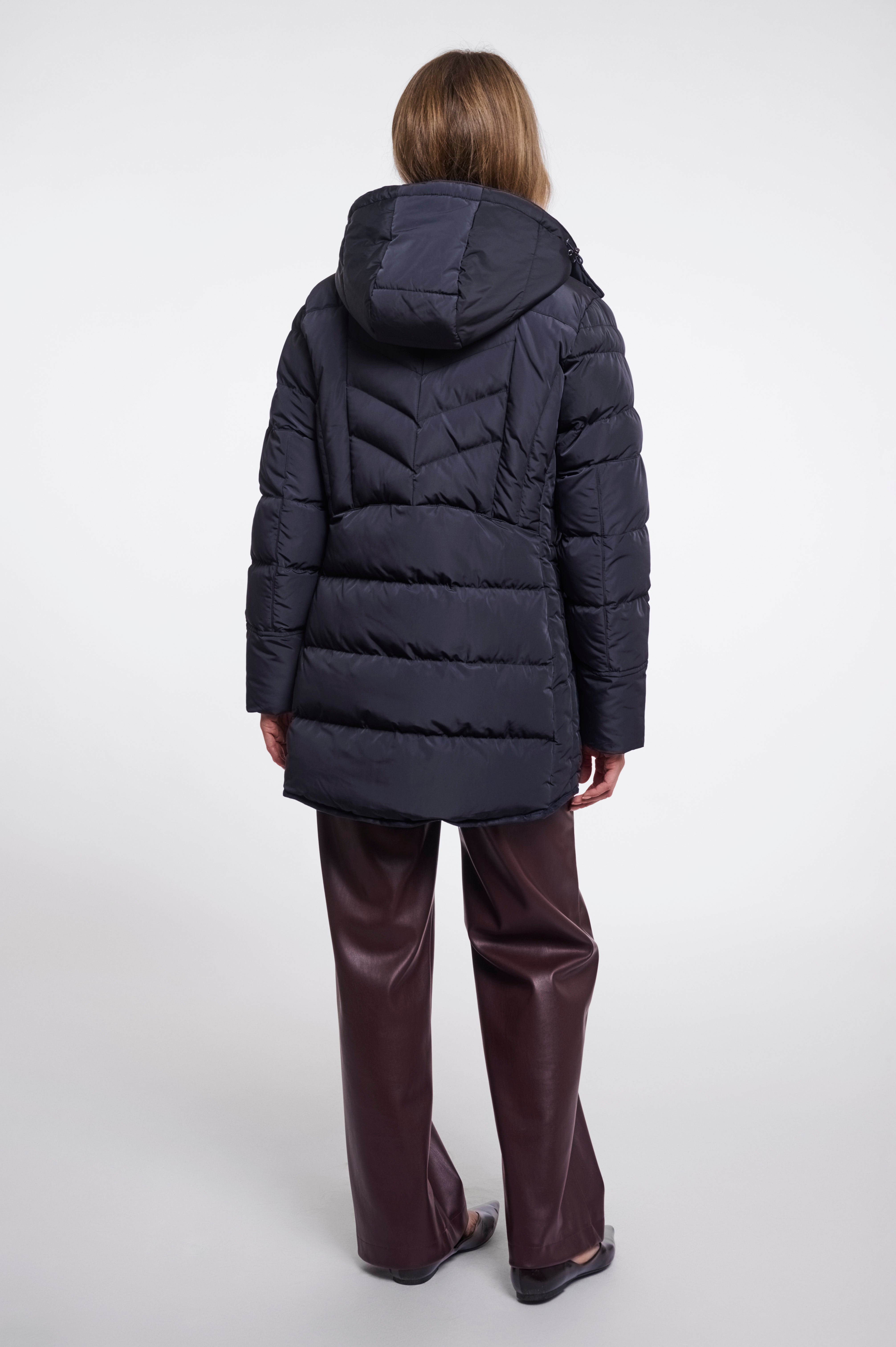 Piumino donna art. Nusa Rino & Pelle Dark navy