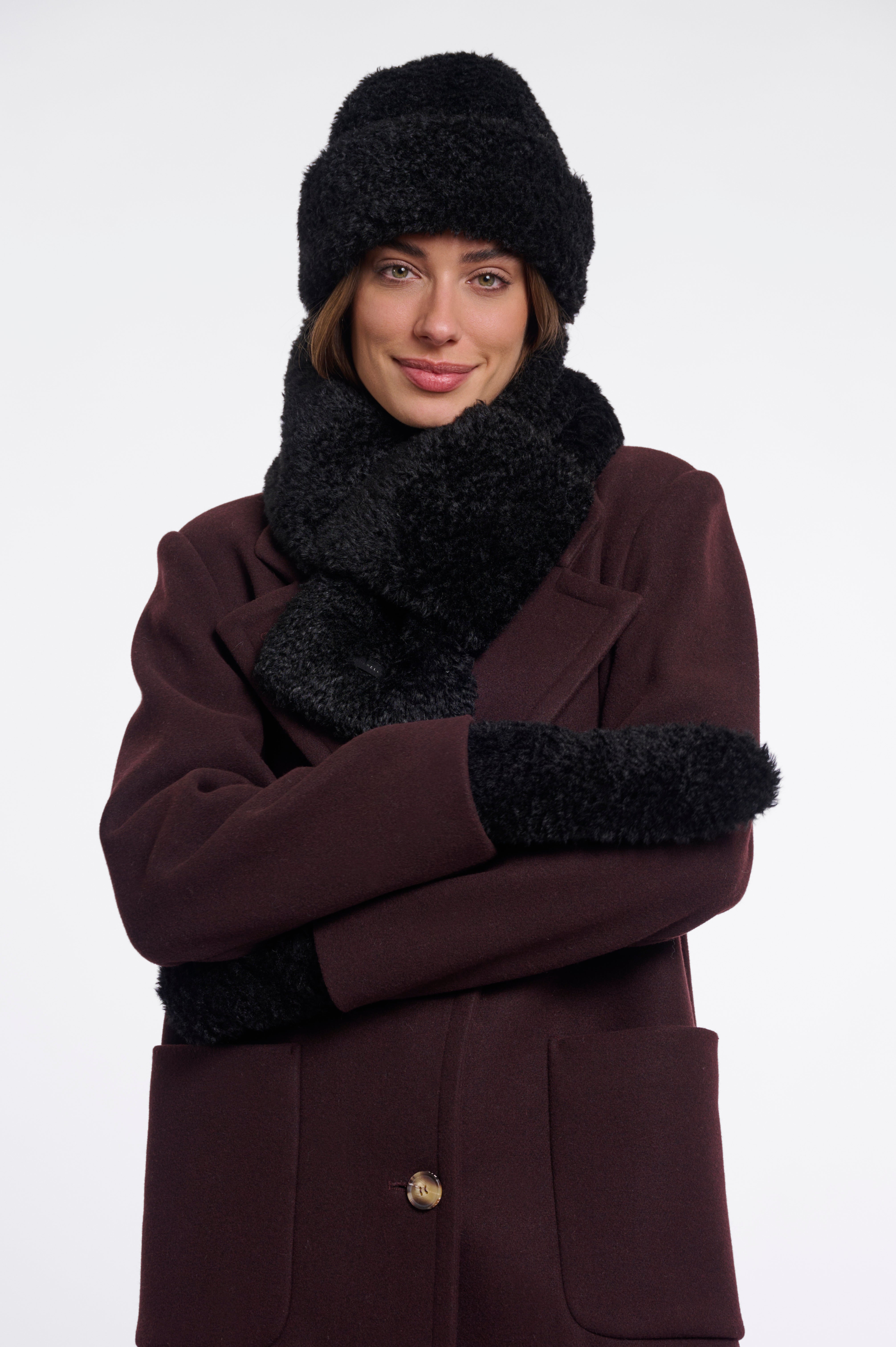 Sciarpa donna art. Obu Rino & Pelle Black