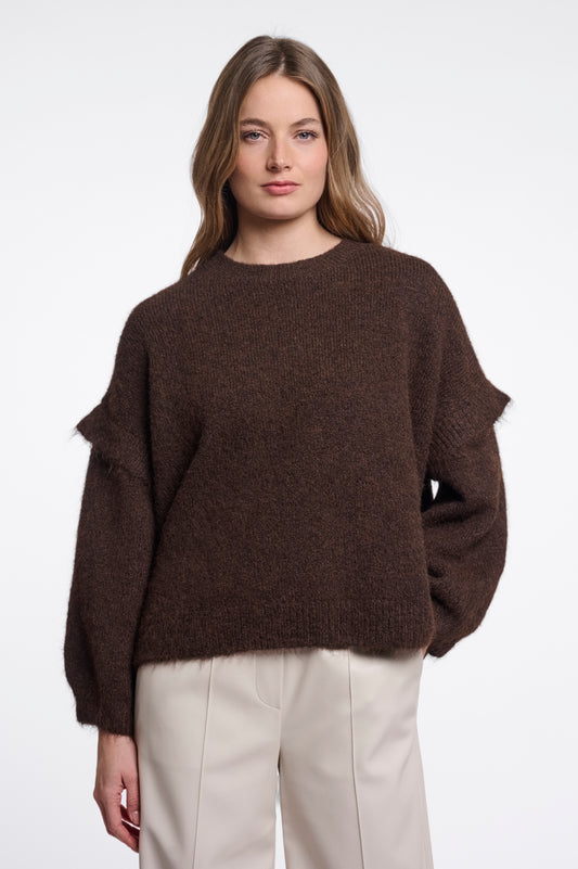 Maglione donna art. Odean Rino & Pelle Dark brown