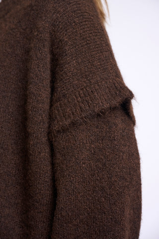 Maglione donna art. Odean Rino & Pelle Dark brown