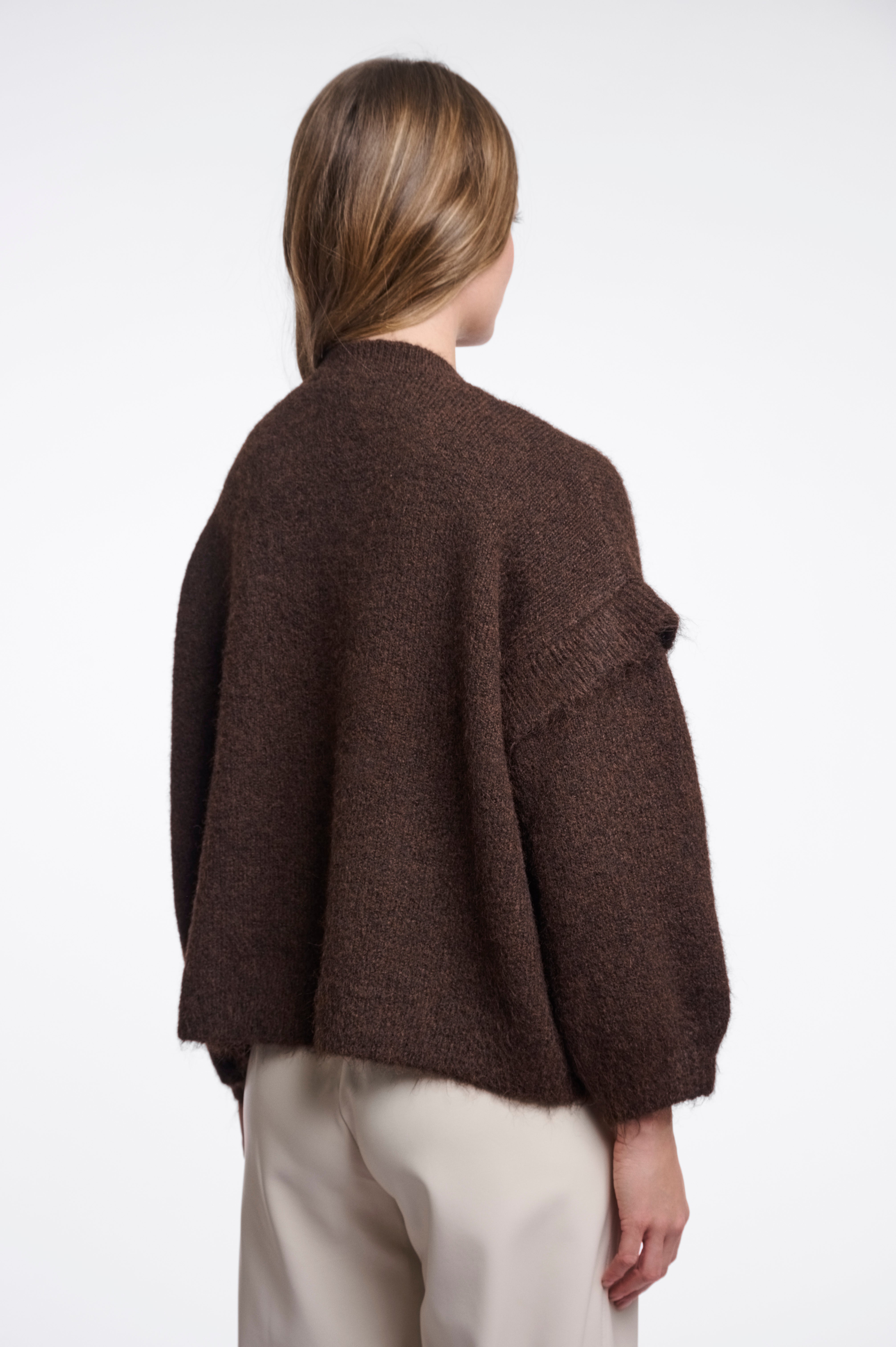 Maglione donna art. Odean Rino & Pelle Dark brown