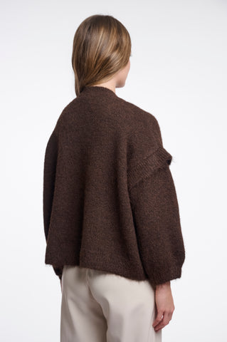 Maglione donna art. Odean Rino & Pelle Dark brown