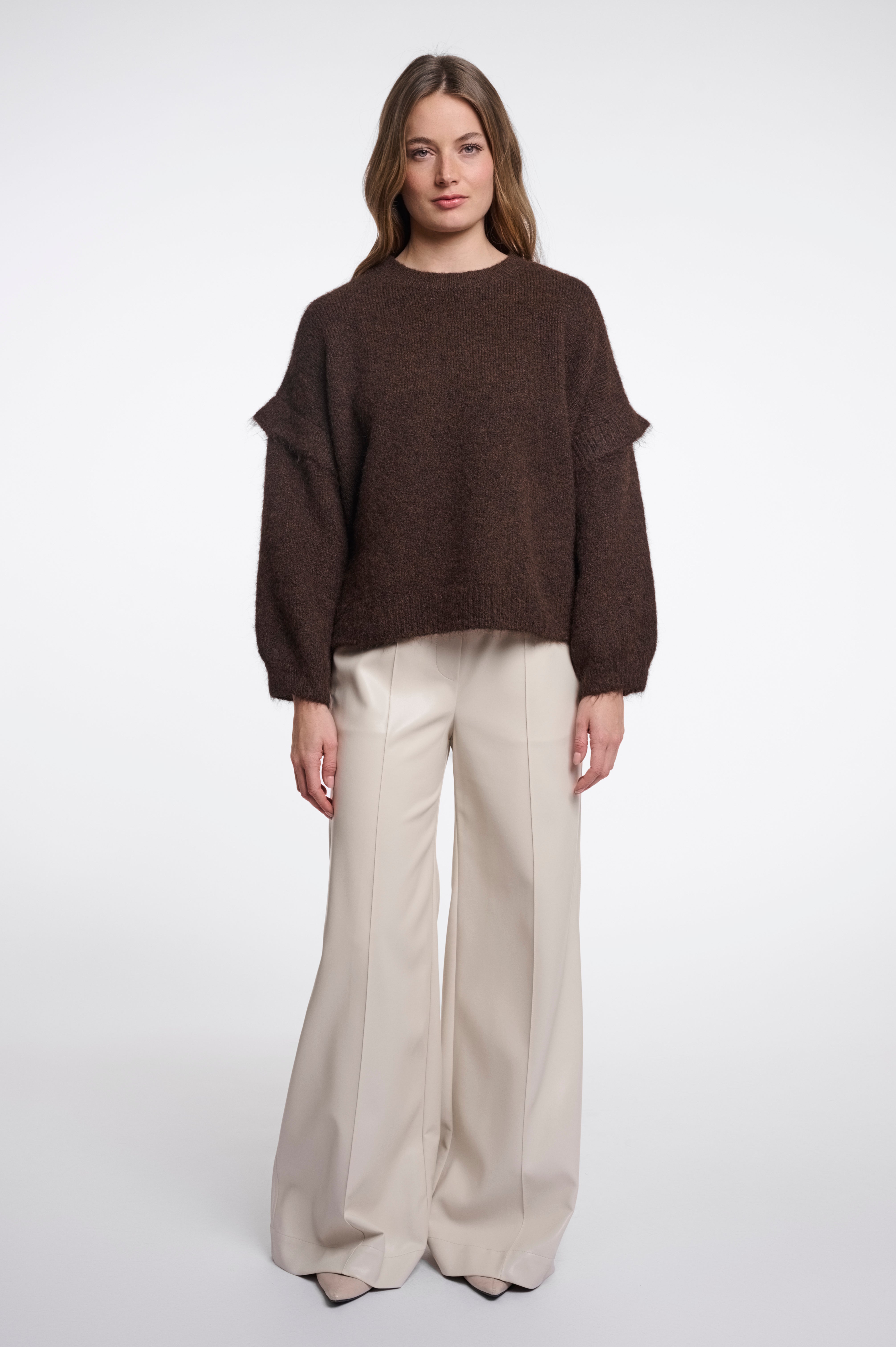 Maglione donna art. Odean Rino & Pelle Dark brown
