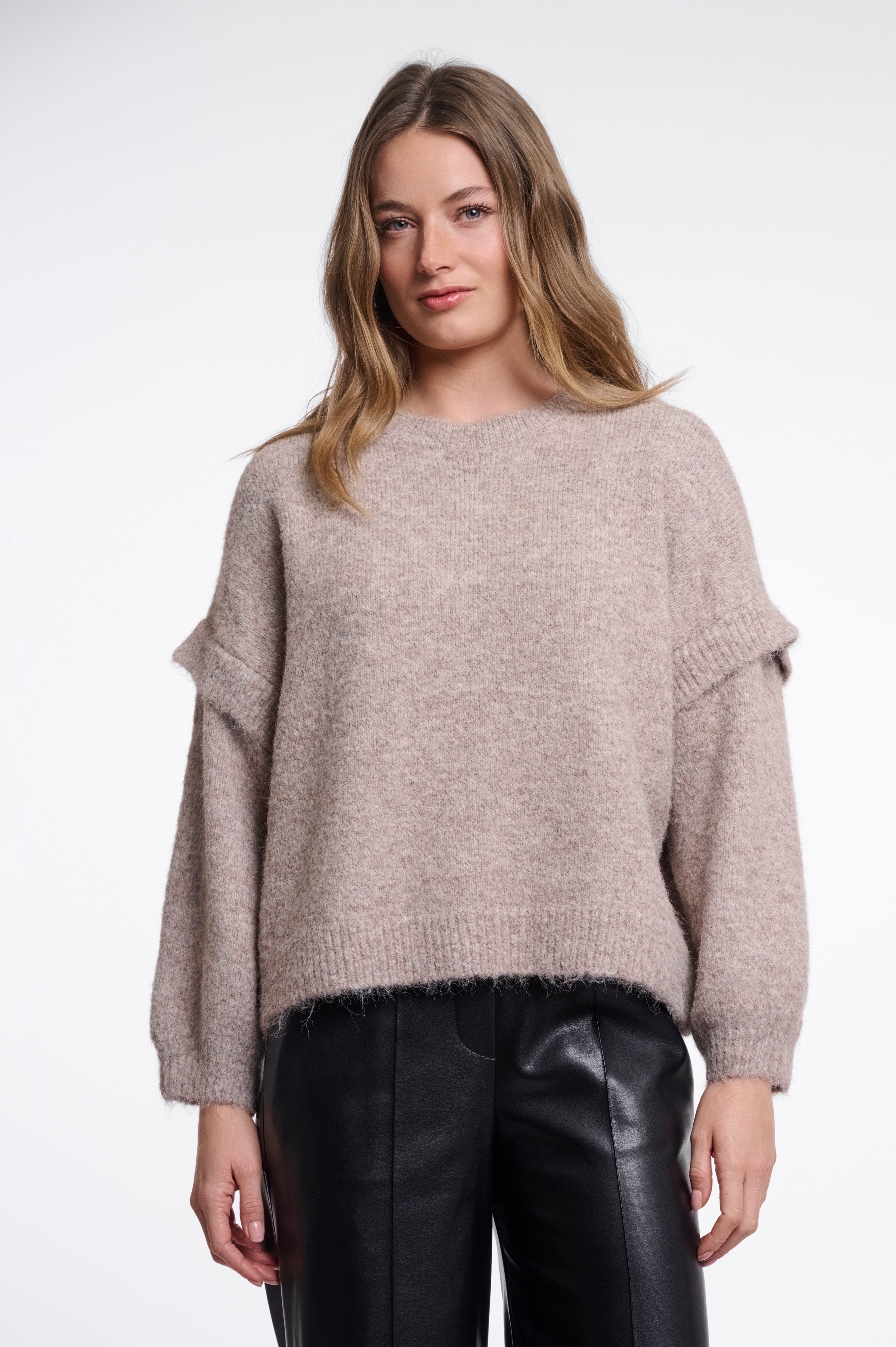 Maglione donna art. Odean Rino & Pelle Mocha latte melange