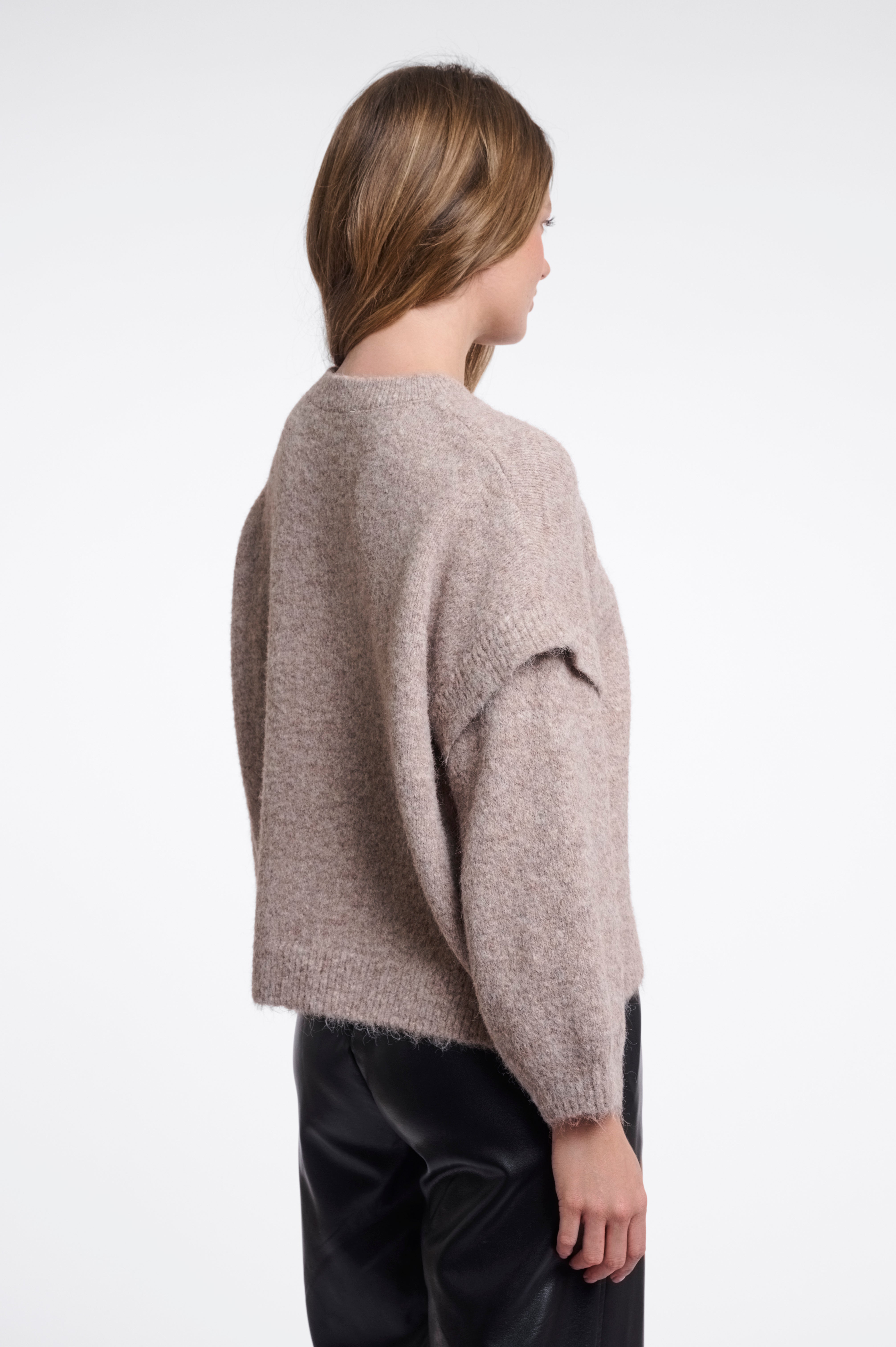 Maglione donna art. Odean Rino & Pelle Mocha latte melange