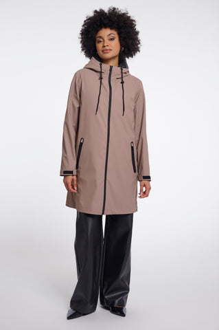 Impermeabile donna art. Oliver Rino & Pelle Toffee and black