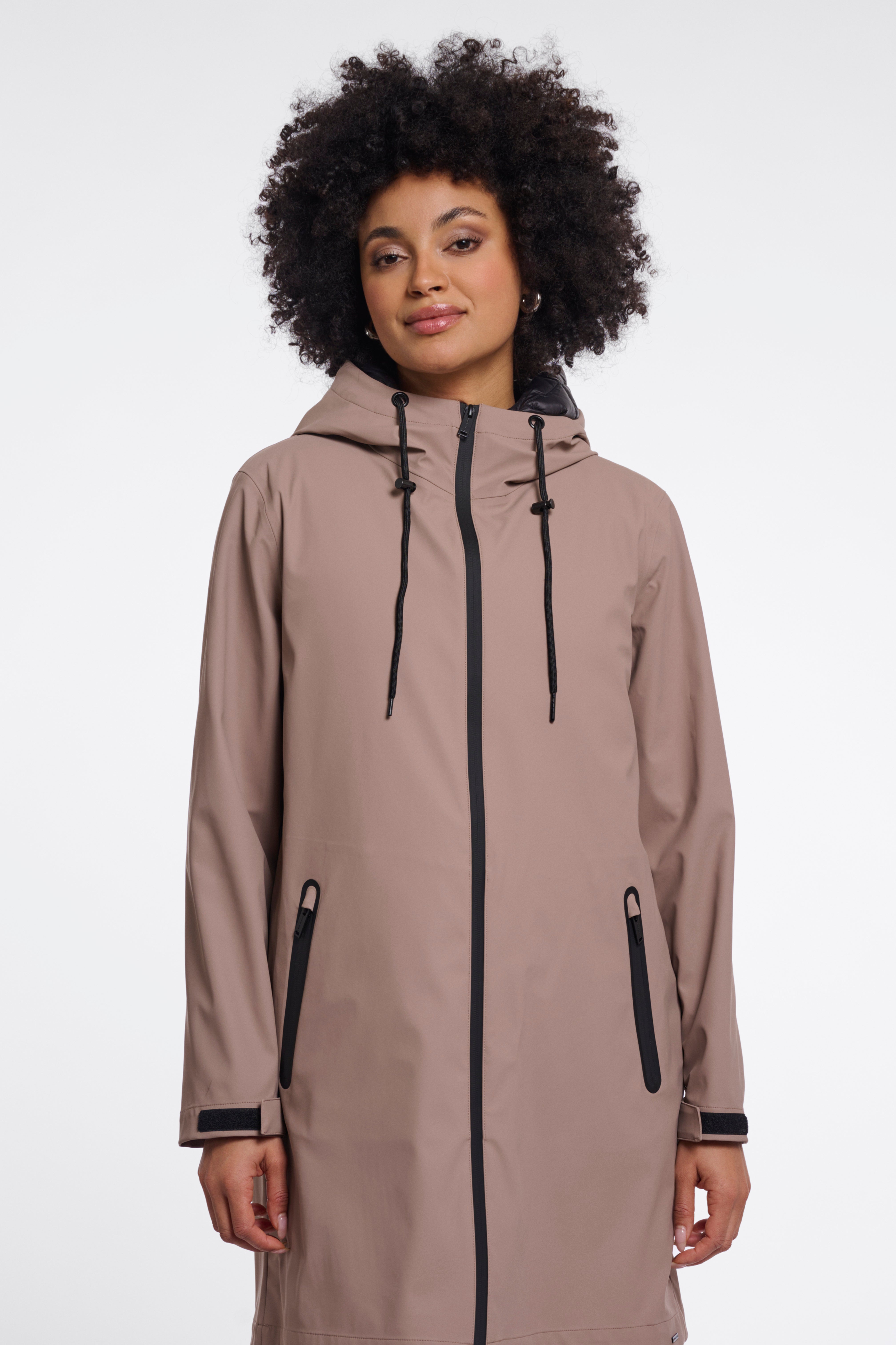 Impermeabile donna art. Oliver Rino & Pelle Toffee and black
