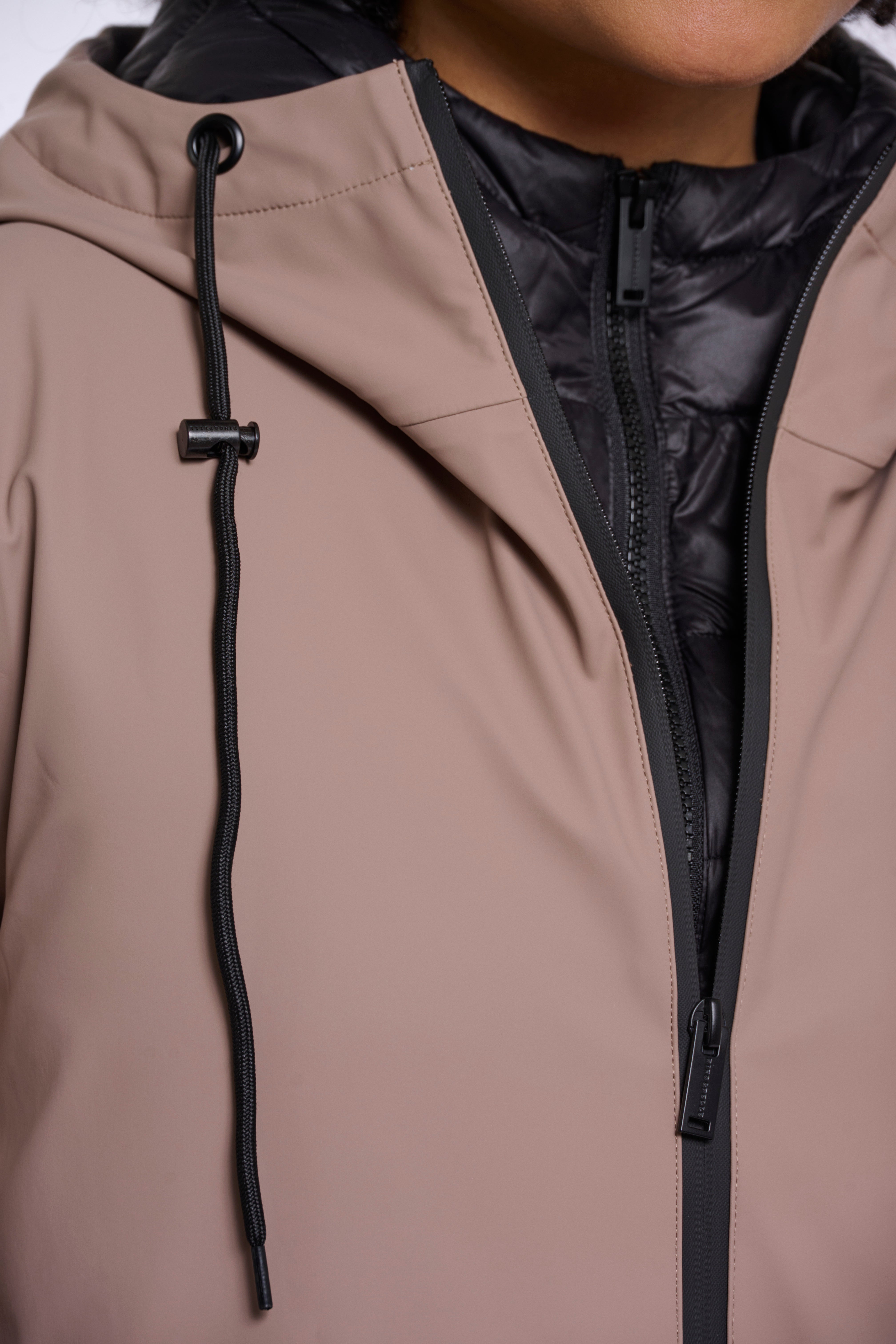 Impermeabile donna art. Oliver Rino & Pelle Toffee and black