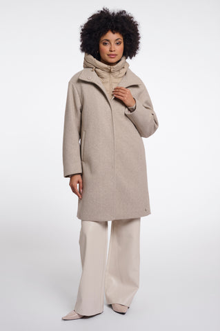 Cappotto donna art. Omri Rino & Pelle Birch melange