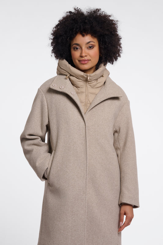 Cappotto donna art. Omri Rino & Pelle Birch melange