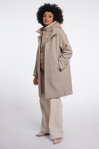 Cappotto donna art. Omri Rino & Pelle Birch melange