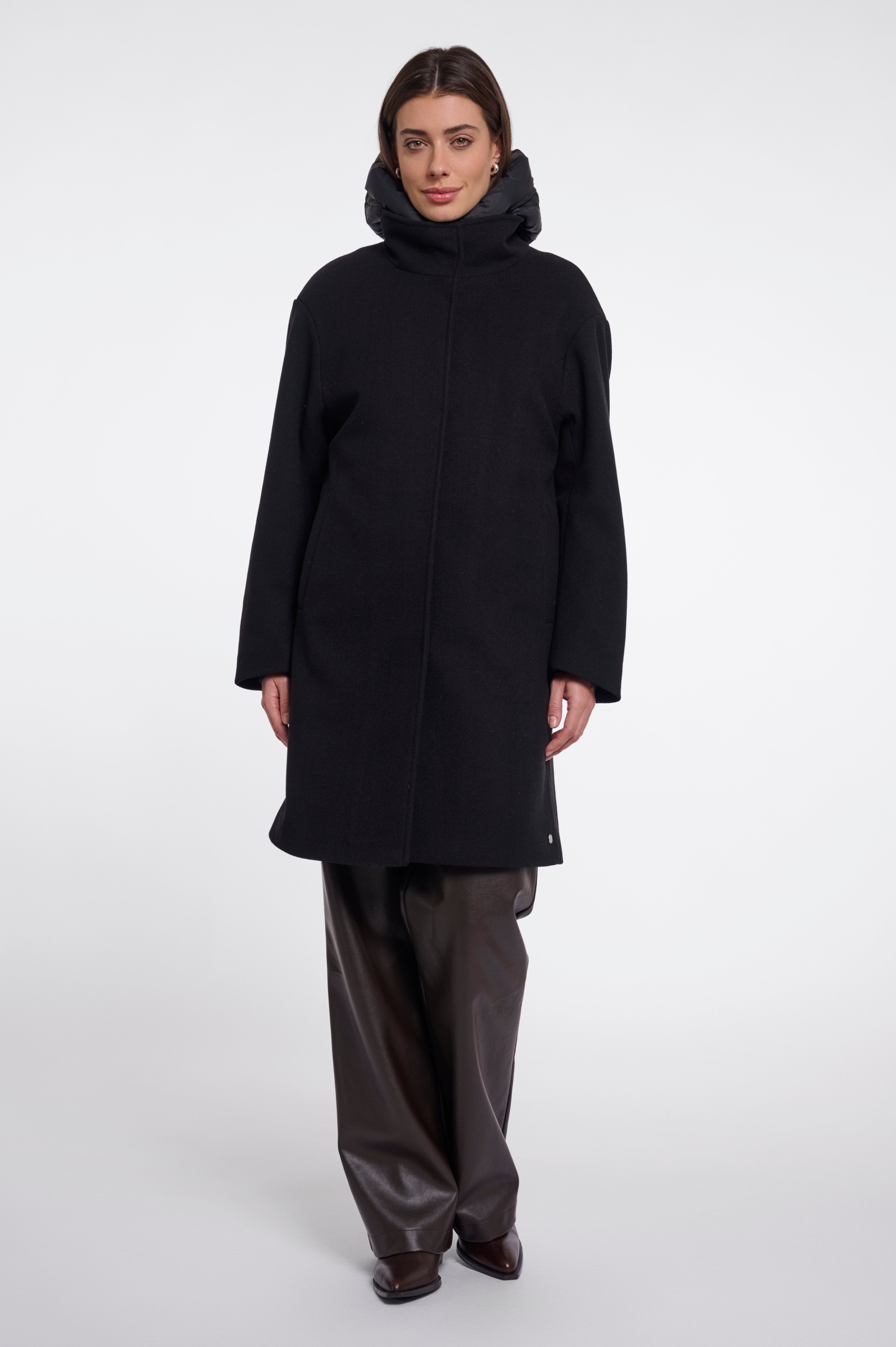 Cappotto donna art. Omri Rino & Pelle Black