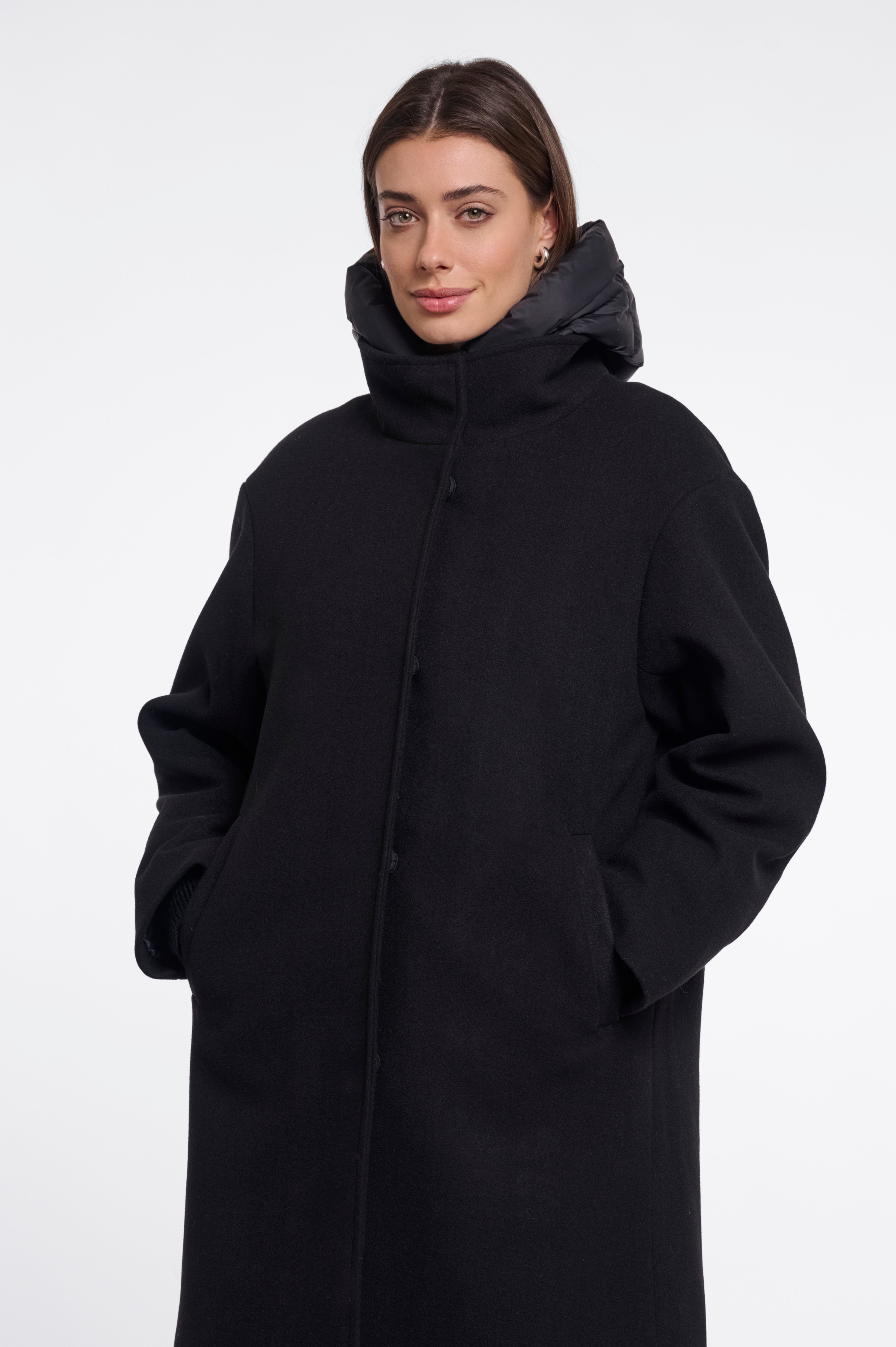 Cappotto donna art. Omri Rino & Pelle Black